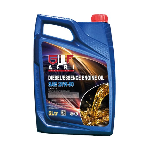 06-GULF-AFRI--5LTR---DIESEL-20W-50--BLU---GOULD-01-- GULF AFRI DIESEL ESSENCE ENGINE OIL SAE 20W-50 API CI-4